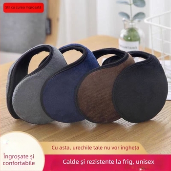 Apărători de urechi îngroșate cu căptușeală din fleece, pentru bărbați și femei, căptușeli de iarnă calde pentru adulți, pungi pentru urechi, încălzitoare pentru urechi, rezistente la vânt