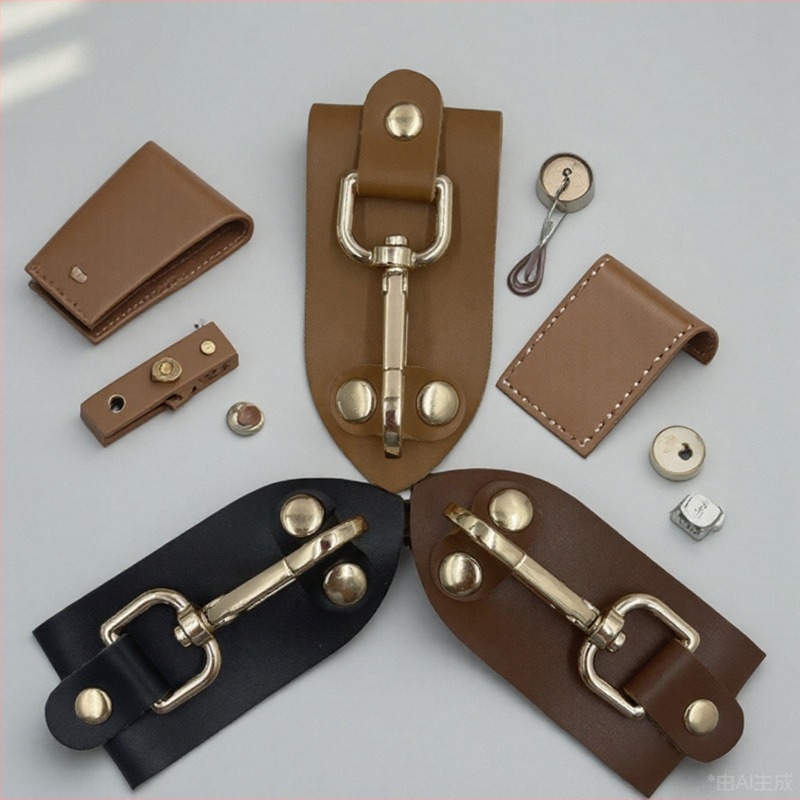 Moda Retro în aer liber talie portabilă agățat breloc din piele curea din piele inel practic purta centura cârlig accesorii
