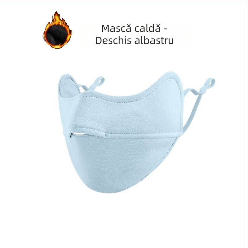 Mască de călărie 3D tridimensională, rezistentă la vânt, rezistentă la frig, pentru femei, iarna, pentru cartilaj, caldă, lavabilă, rezistentă la frig, pentru colțurile ochilor