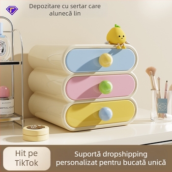 Cutie de depozitare pentru cosmetice pentru începutul sezonului școlar, cutie de depozitare pentru birou de înaltă calitate pentru dormitor, suport pentru depozitare cosmetice