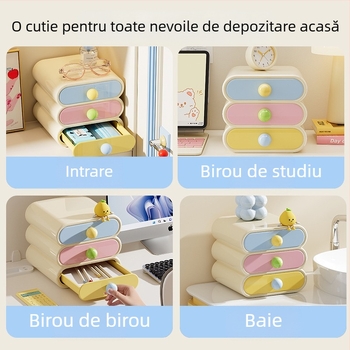 Cutie de depozitare pentru cosmetice pentru începutul sezonului școlar, cutie de depozitare pentru birou de înaltă calitate pentru dormitor, suport pentru depozitare cosmetice