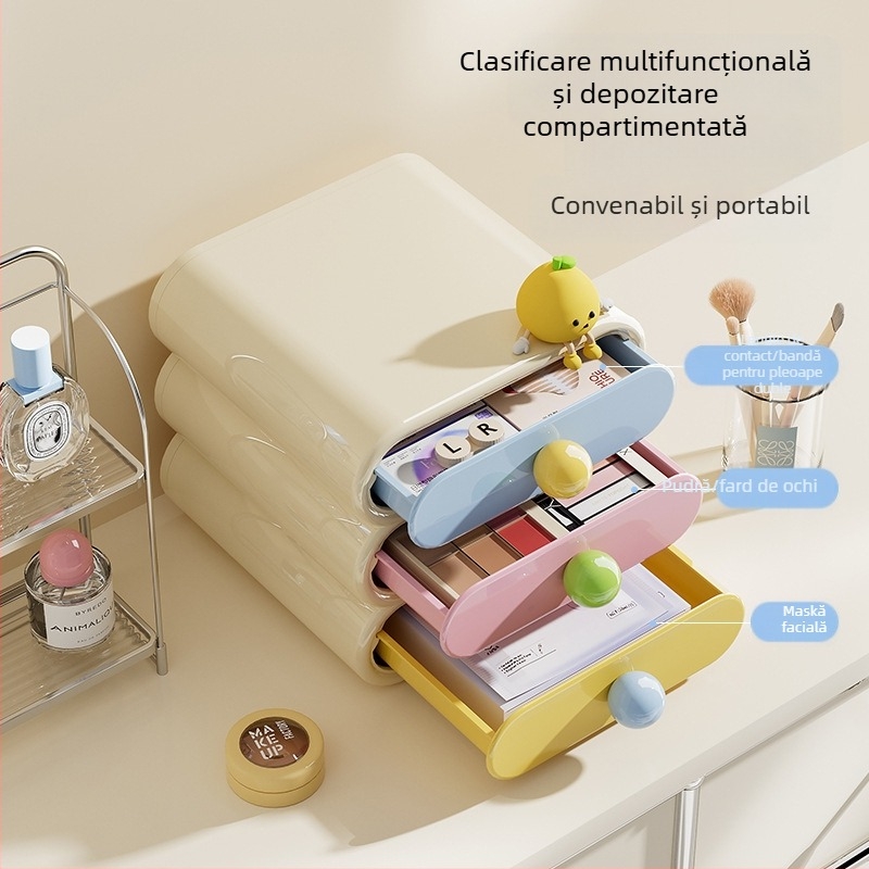 Cutie de depozitare pentru cosmetice pentru începutul sezonului școlar, cutie de depozitare pentru birou de înaltă calitate pentru dormitor, suport pentru depozitare cosmetice