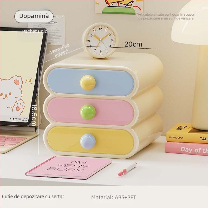 Cutie de depozitare pentru cosmetice pentru începutul sezonului școlar, cutie de depozitare pentru birou de înaltă calitate pentru dormitor, suport pentru depozitare cosmetice