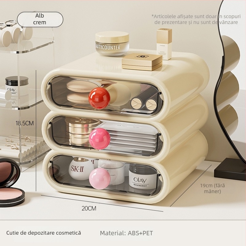 Cutie de depozitare pentru cosmetice pentru începutul sezonului școlar, cutie de depozitare pentru birou de înaltă calitate pentru dormitor, suport pentru depozitare cosmetice