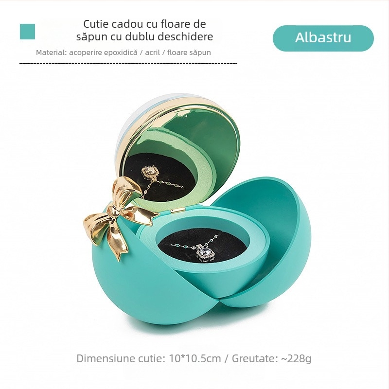 Cutie de bijuterii magnetică cu arc sferic fierbinte transfrontalieră, Tanabata, cutie de bijuterii pentru inel de propunere de Ziua Îndrăgostiților, colier, cutie de bijuterii