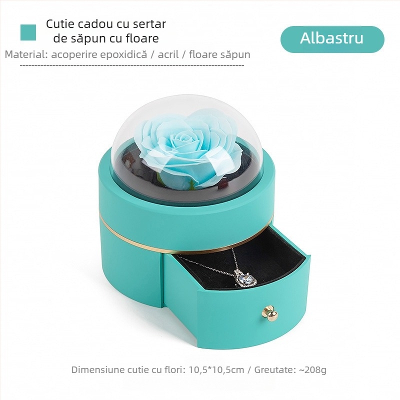 Cutie de bijuterii magnetică cu arc sferic fierbinte transfrontalieră, Tanabata, cutie de bijuterii pentru inel de propunere de Ziua Îndrăgostiților, colier, cutie de bijuterii