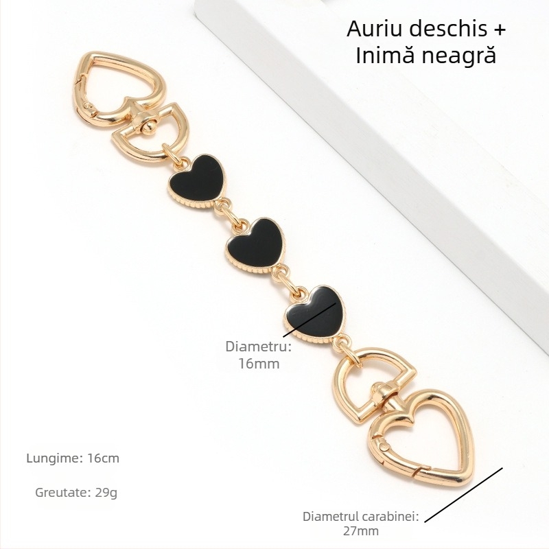 Geantă cu lanț extins Mahjong Bag Dionyor Bag subraț curea de umăr transformare inimă lună lanț accesorii perlă lanț decorare