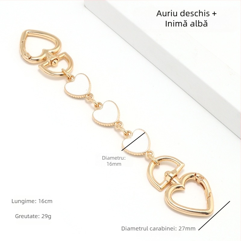 Geantă cu lanț extins Mahjong Bag Dionyor Bag subraț curea de umăr transformare inimă lună lanț accesorii perlă lanț decorare