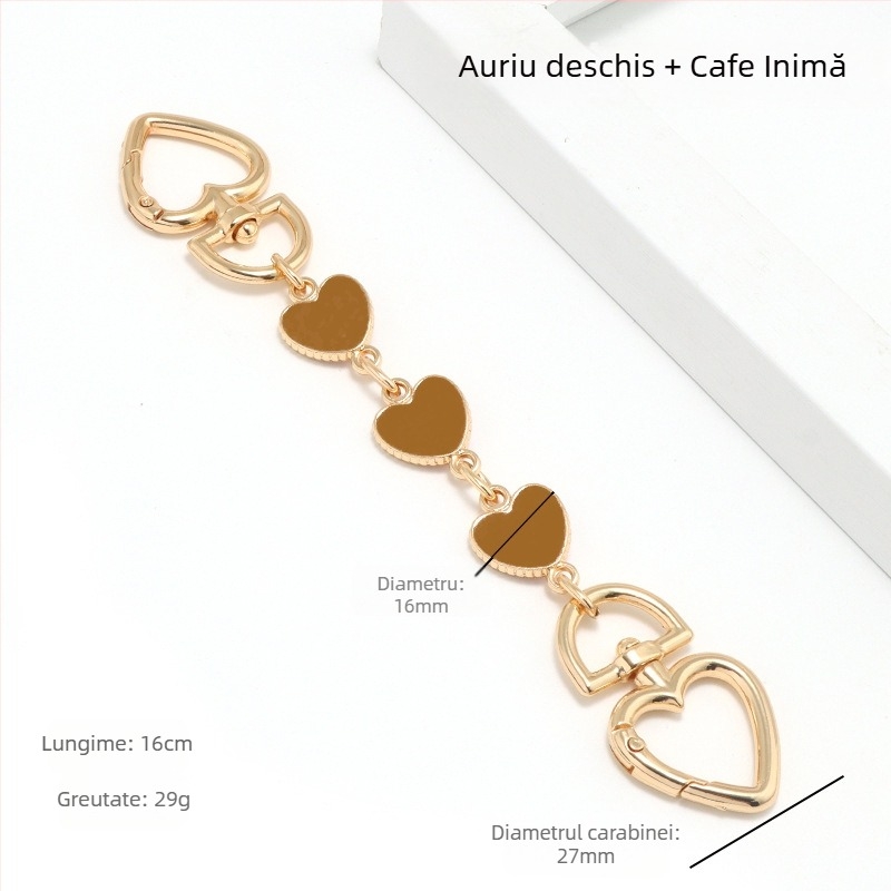 Geantă cu lanț extins Mahjong Bag Dionyor Bag subraț curea de umăr transformare inimă lună lanț accesorii perlă lanț decorare