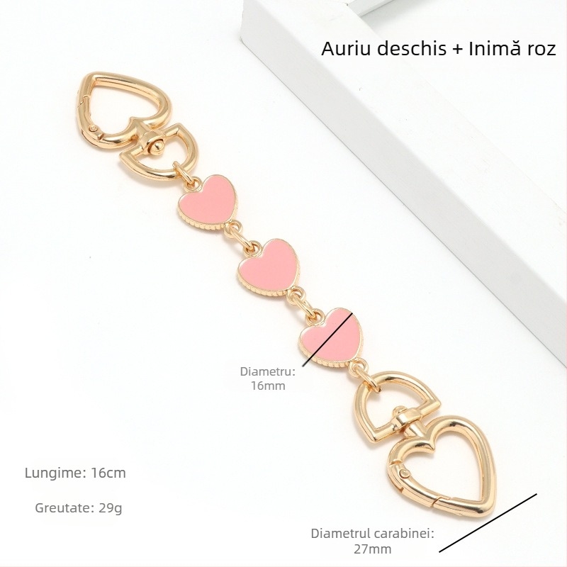 Geantă cu lanț extins Mahjong Bag Dionyor Bag subraț curea de umăr transformare inimă lună lanț accesorii perlă lanț decorare