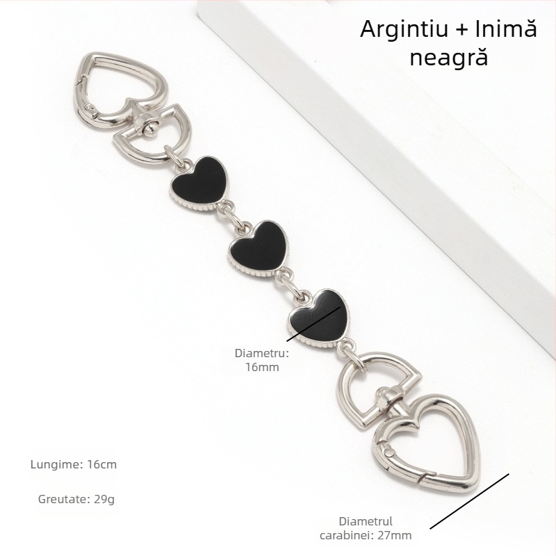 Geantă cu lanț extins Mahjong Bag Dionyor Bag subraț curea de umăr transformare inimă lună lanț accesorii perlă lanț decorare