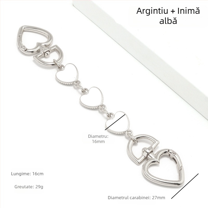 Geantă cu lanț extins Mahjong Bag Dionyor Bag subraț curea de umăr transformare inimă lună lanț accesorii perlă lanț decorare