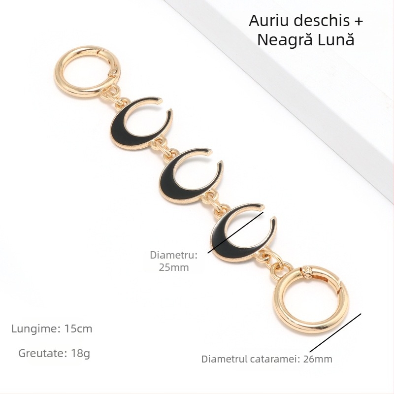 Geantă cu lanț extins Mahjong Bag Dionyor Bag subraț curea de umăr transformare inimă lună lanț accesorii perlă lanț decorare