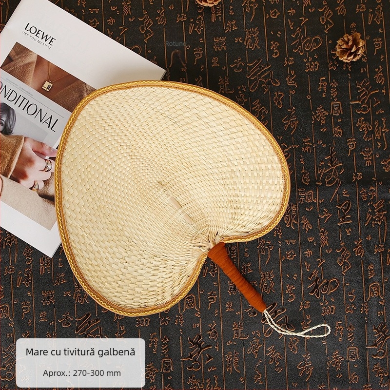 Ventilator Big Cattail Ventilator banane Ventilator Jigong Ventilator floarea-soarelui Old Man Old Style Cattail Ventilator pictura manual Evantai Brown Leaf Gratar