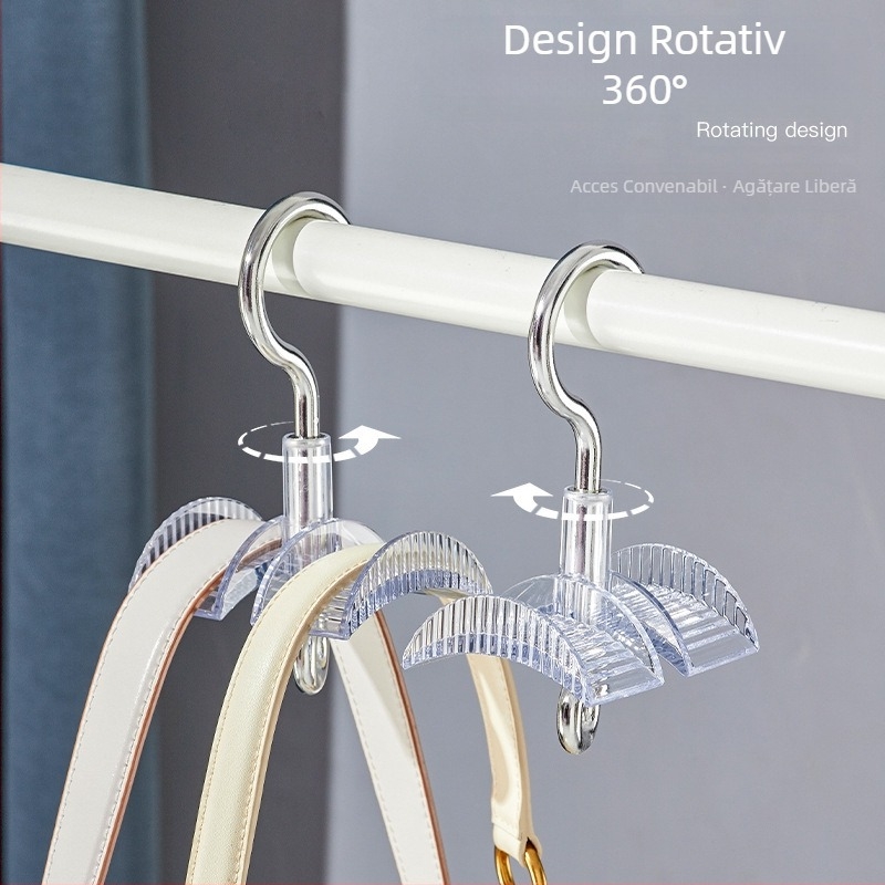 Rotativ geantă cârlig multifuncțional geantă rack dulap agățat cravată eșarfă rucsac pălărie depozitare rack acasă artefact