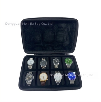 Cutie de colecție pentru ceasuri de înaltă calitate, pachet de 8 cutii de depozitare pentru ceasuri din PU, geantă de ceas din EVA
