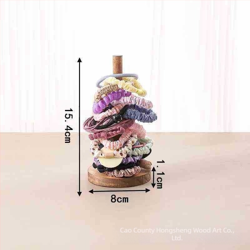 În stoc Suport creativ de depozitare din lemn masiv pentru frânghie, suport pentru flori, suport pentru brățări, suport pentru brățări, suport pentru recuzită