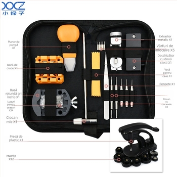 Instrument de reparare a ceasurilor Kit de reparare a ceasurilor Kit de scule de reparare a ceasurilor Combinație de îndepărtare și înlocuire a bateriei TZ1-077