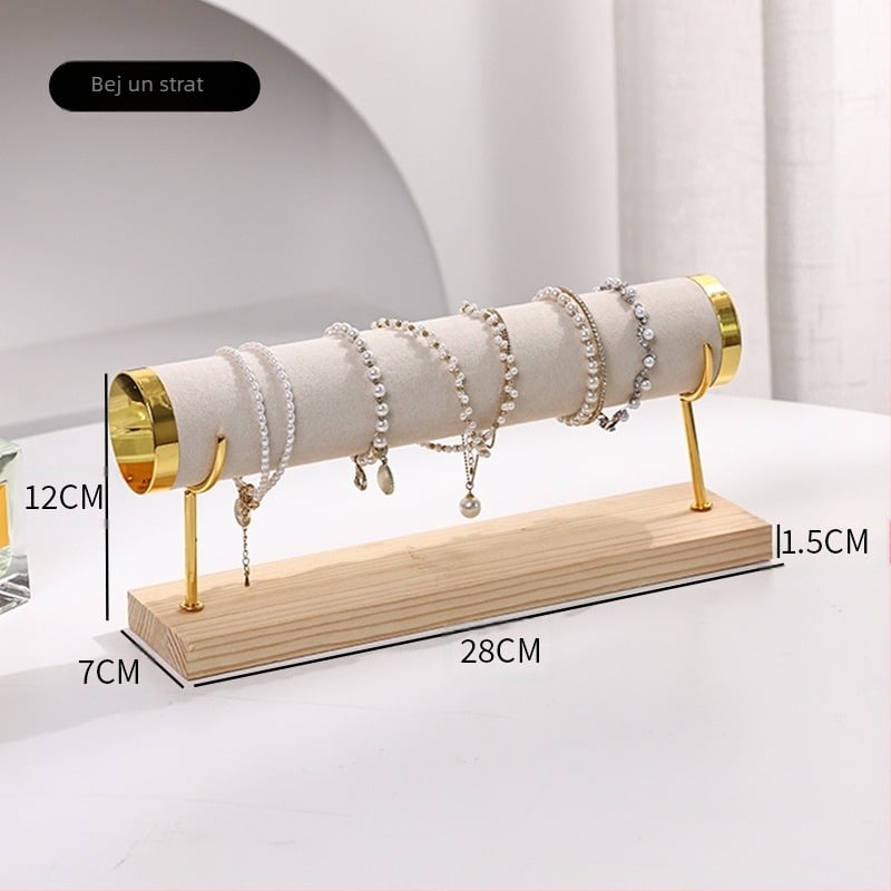 Raft de afișare pentru brățări, suport metalic multistrat pentru brățări, suport de afișare pentru bijuterii, scară, raft de depozitare pentru brățări, raft de bijuterii din catifea