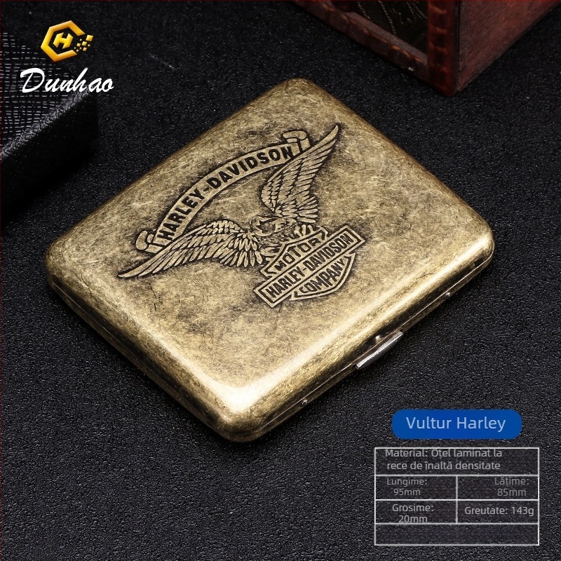 Cutie de țigări din cupru pur, cu flori condensate din bronz, cu 20 de pachete, cutie cadou sculptată, cu flori sculptate, rezistentă la presiune, set de fumat rezistent la praf