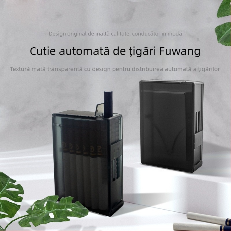 Nouă cutie automată pentru țigări, pachet de 20, pachet întreg, cutie automată intermitentă, cu suprafață ABS mată, translucidă, rezistentă la umiditate