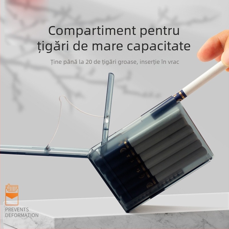 Nouă cutie automată pentru țigări, pachet de 20, pachet întreg, cutie automată intermitentă, cu suprafață ABS mată, translucidă, rezistentă la umiditate