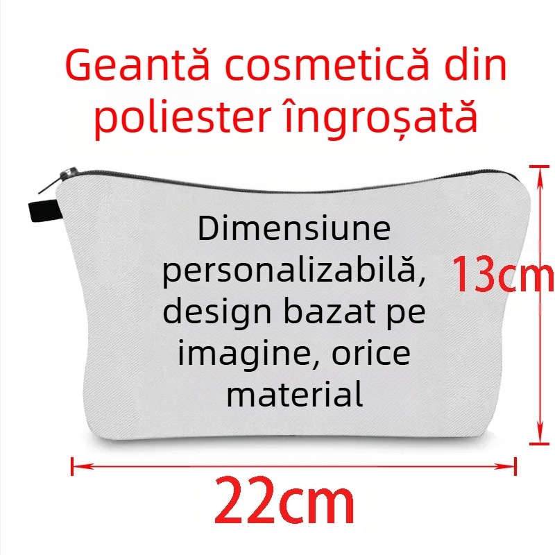 Geantă cosmetică imprimată cu căptușeală burete Amazon, vânzare fierbinte, geantă de depozitare pentru bijuterii cosmetice, portofel pentru monede