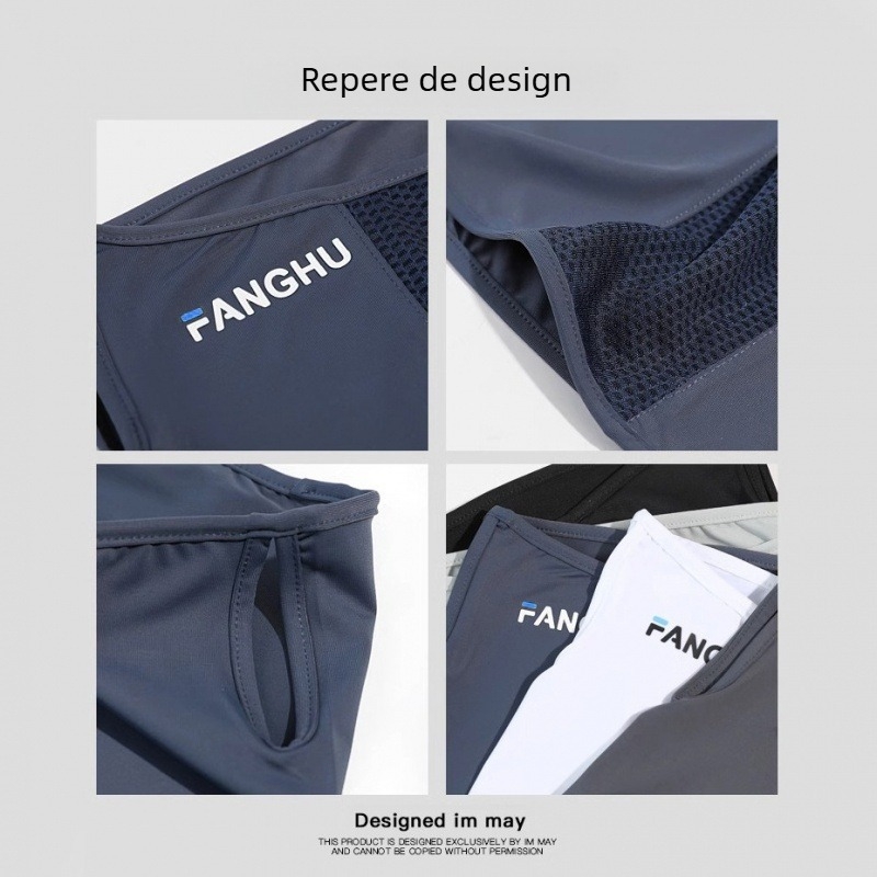 Mască de protecție solară subțire anti-ultraviolete pentru bărbați, vară nouă, voal respirabil, pentru sporturi de golf în aer liber, ciclism, la gât