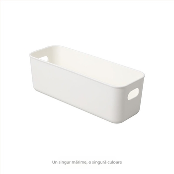 Coș de depozitare din plastic, coș portabil pentru sertar, bucătărie, baie, dulap de birou, coș de depozitare