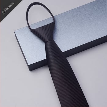 Cravată fără noduri, rochie bărbătească cu fermoar, costum de mire de afaceri pentru bărbați, negru, albastru, leneș, ușor de tras