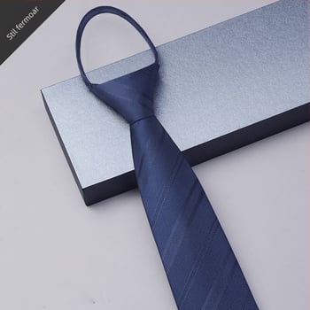 Cravată fără noduri, rochie bărbătească cu fermoar, costum de mire de afaceri pentru bărbați, negru, albastru, leneș, ușor de tras