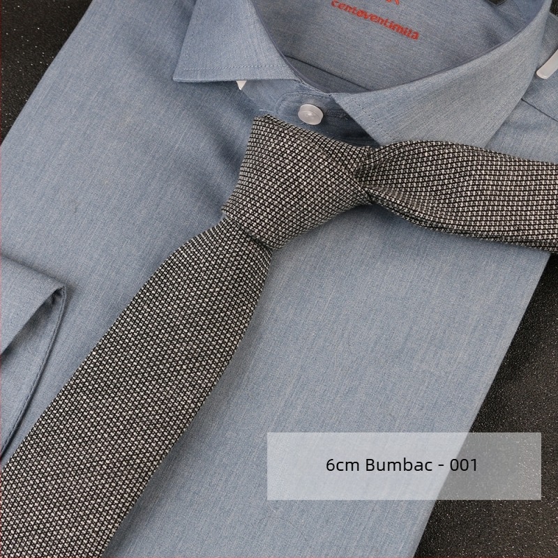 Cravată de mână în carouri britanice, stil japonez casual, retro preppy închis, din bumbac, carouri mici, furnizare directă din fabrică