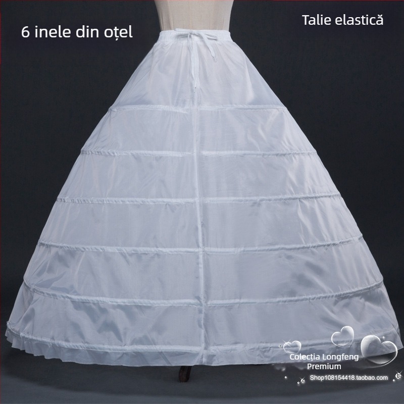Spot en-gros mare super-baldachin mireasă rochie de mireasă Performance 6 inele de oțel suport pentru fustă cu căptușeală extra mare formă suport pentru fustă