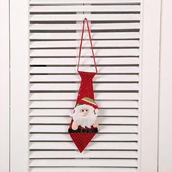 Decorațiuni de Crăciun noi Moș Crăciun om de zăpadă elk pandantiv adulți copii cadou creativ cravată decorare