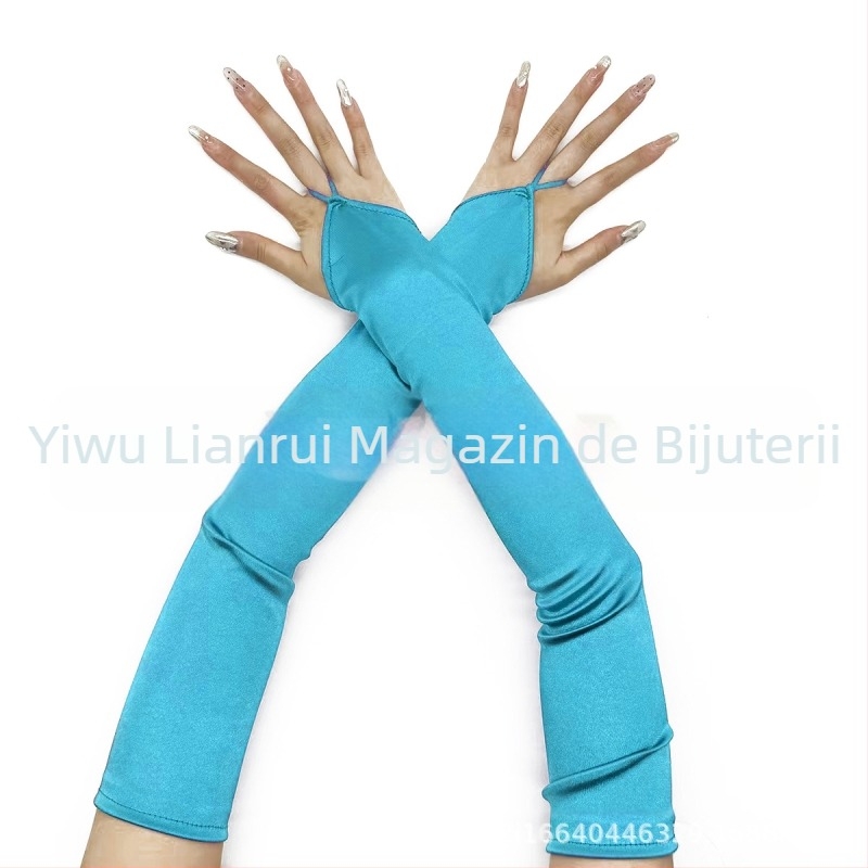 Mănuși de damă 1920 Masquerade pentru rochie de mireasă, cu protecție solară, mănuși lungi de șlefuit cu cârlig, Hittone TUME