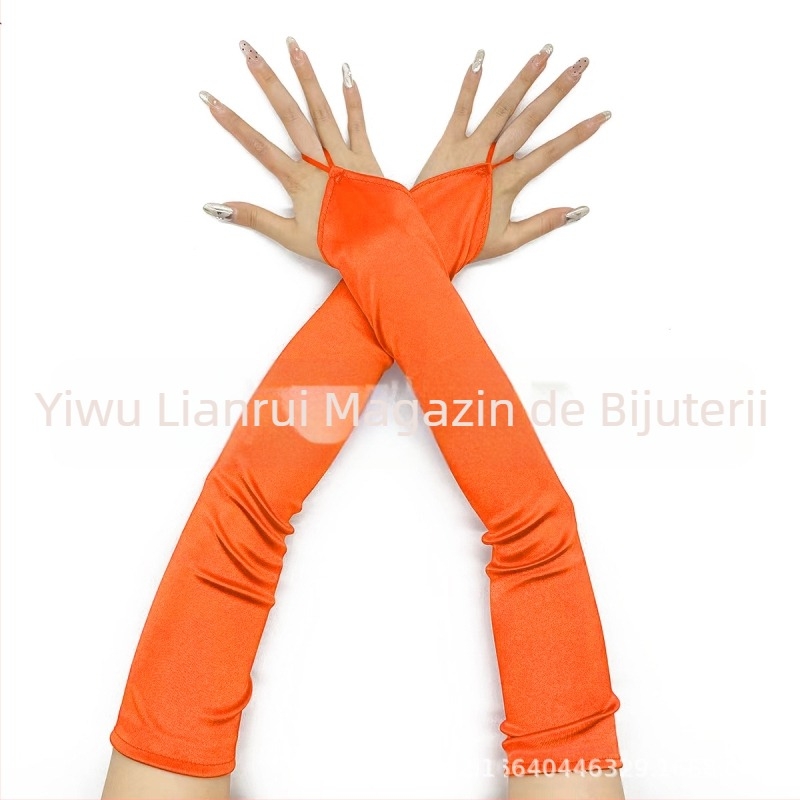 Mănuși de damă 1920 Masquerade pentru rochie de mireasă, cu protecție solară, mănuși lungi de șlefuit cu cârlig, Hittone TUME