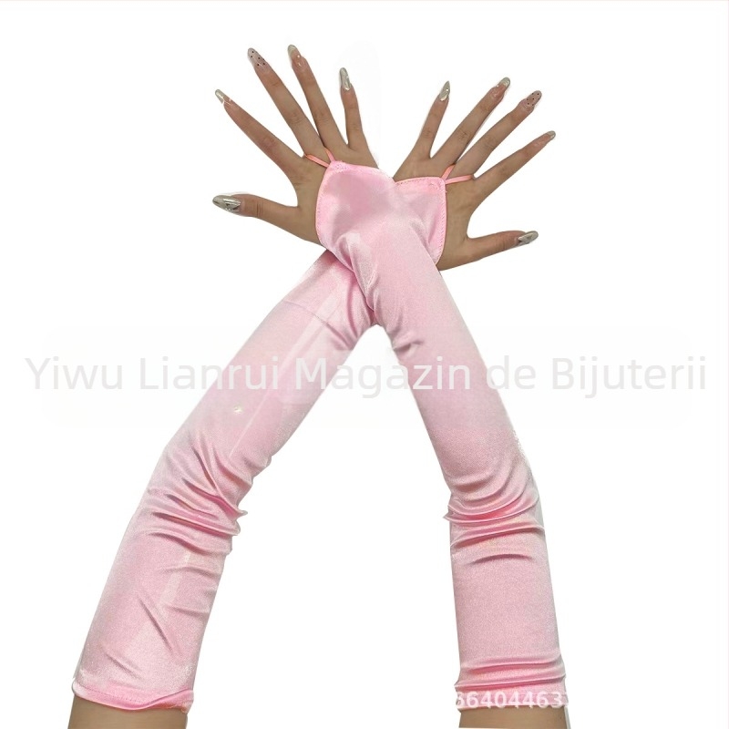 Mănuși de damă 1920 Masquerade pentru rochie de mireasă, cu protecție solară, mănuși lungi de șlefuit cu cârlig, Hittone TUME