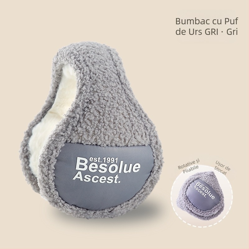 Căști calde de iarnă, rezistente la frig și vânt pentru femei, căști anti-îngheț pentru bărbați, căști pliabile pentru spate, en-gros