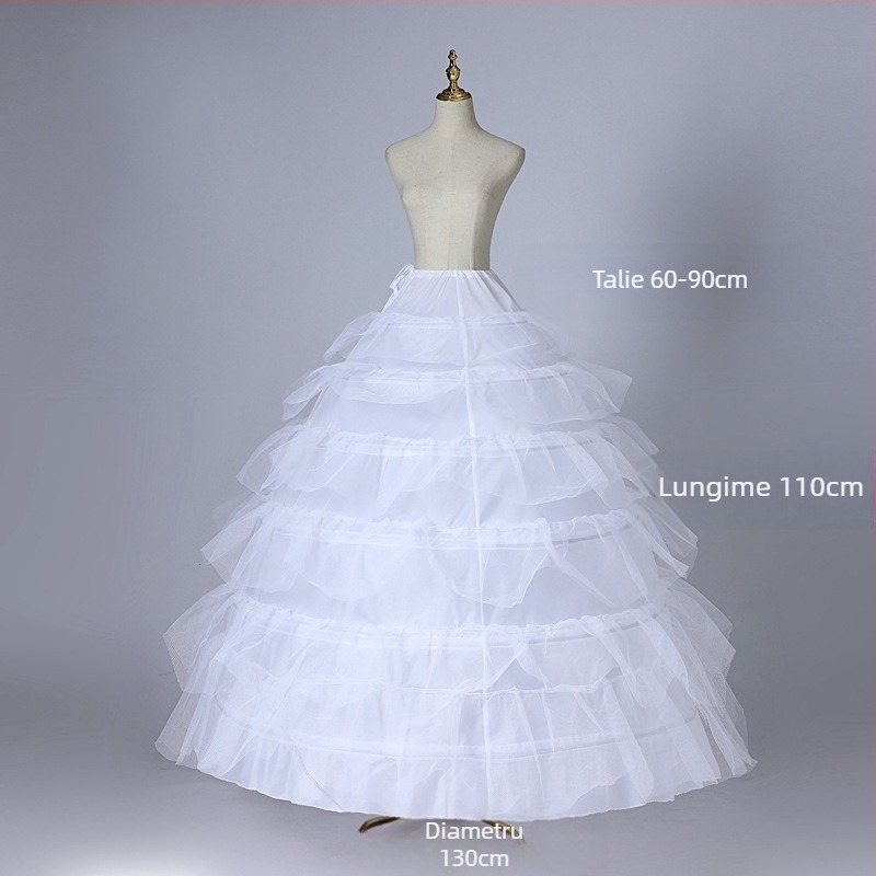 Rochie de mireasă, fustă bufantă, rochie de mireasă cu imprimeu os de pește, rochie de mireasă cu flori, fustă de performanță