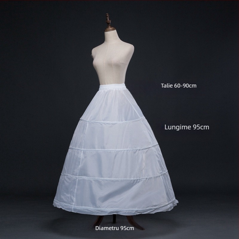 Rochie de mireasă, fustă bufantă, rochie de mireasă cu imprimeu os de pește, rochie de mireasă cu flori, fustă de performanță