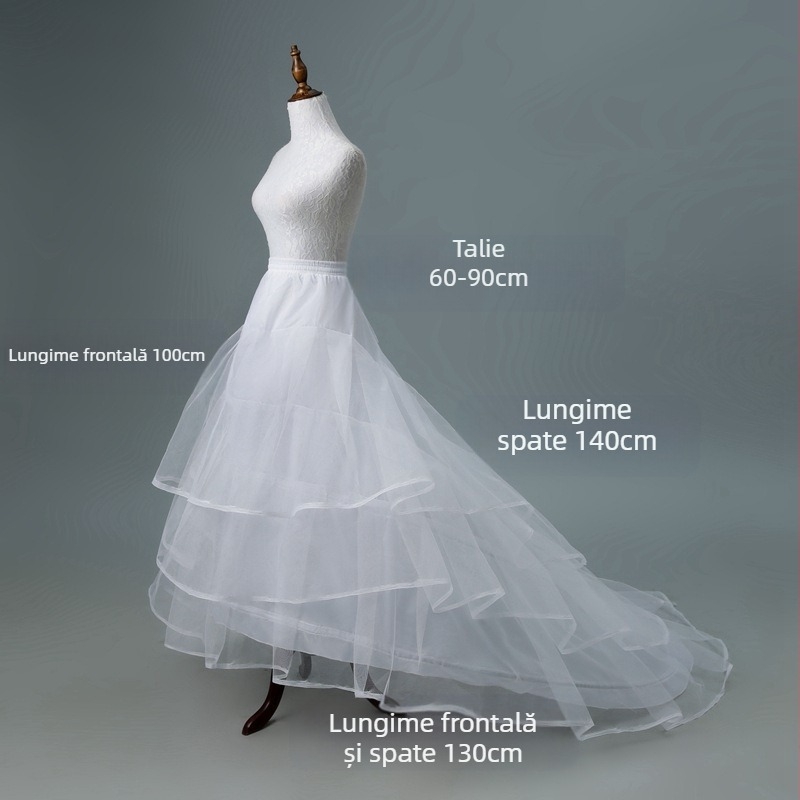 Rochie de mireasă, fustă bufantă, rochie de mireasă cu imprimeu os de pește, rochie de mireasă cu flori, fustă de performanță