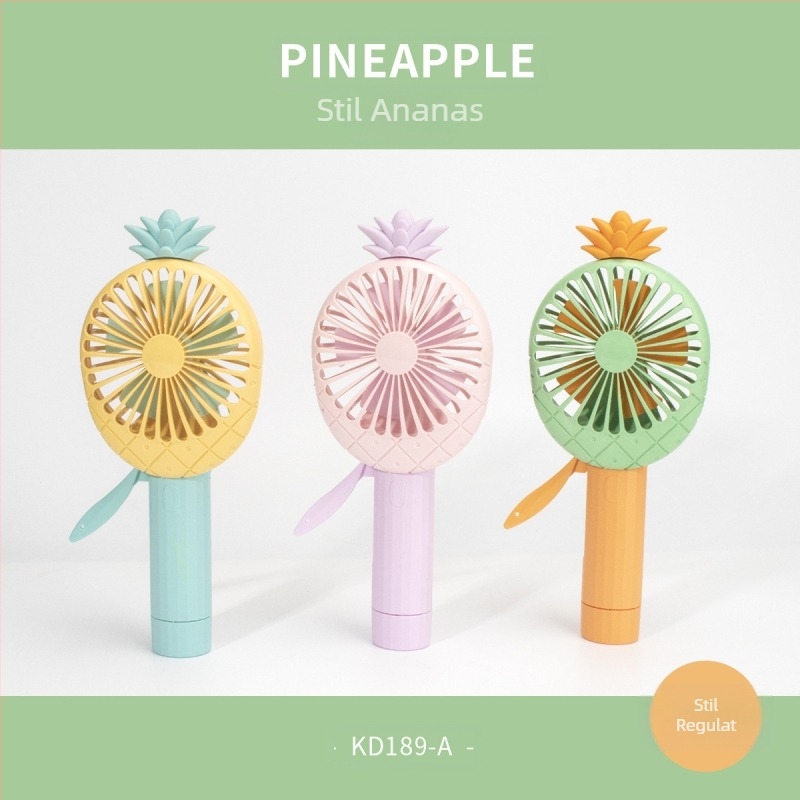 Produs nou Mini fructe manual presiune manuală ventilator mic portabil drăguț ananas morcov spray ventilator portabil