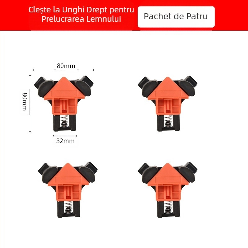 Clemă de fixare la unghi drept pentru prelucrarea lemnului, suport de 90 de grade, clemă la unghi drept, clemă pentru ramă foto, clemă cu arc DIY, clemă G, clemă rapidă