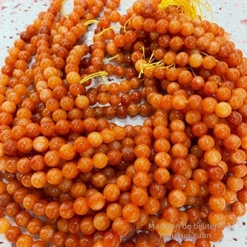 Mărgele de jad colorate, piatra soarelui, portocaliu, lumina lunii, vrac, accesorii pentru bijuterii DIY, sursă en-gros, vânzări directe din fabrică