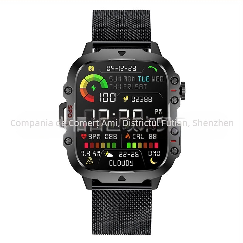 Qx11 Ceas inteligent Ritm cardiac Bluetooth Apel Asistent vocal Pedometru Ceas sport Calculator jocuri mici Transfrontalier