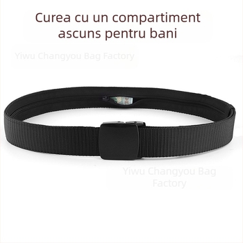 Borsă de talie ascunsă pentru sporturi în aer liber, anti-furt, impermeabilă, curea casuală