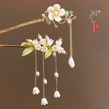 Accesorii de păr Hanfu pentru copii, agrafe de păr cu ciucuri, agrafe de păr de înaltă calitate în stil antic, coc Cheongsam, agrafe de păr, accesorii Step-up pentru femei