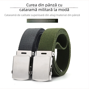 Curea pentru blugi bărbătești, curea versatilă din pânză țesută vintage, curea unisex din pânză vintage pentru exterior