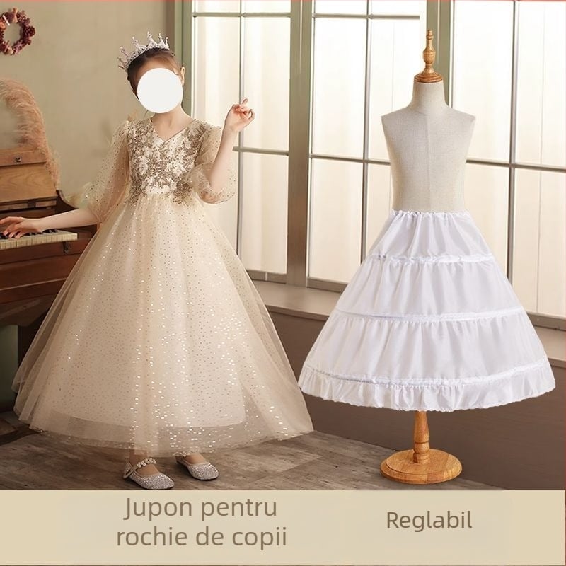 Jupoane interioare din os de pește reglabil pentru copii, prințesă Pirons Lolita violentă pentru copii, prințesă Pirons, jupoane interioare pentru performanță