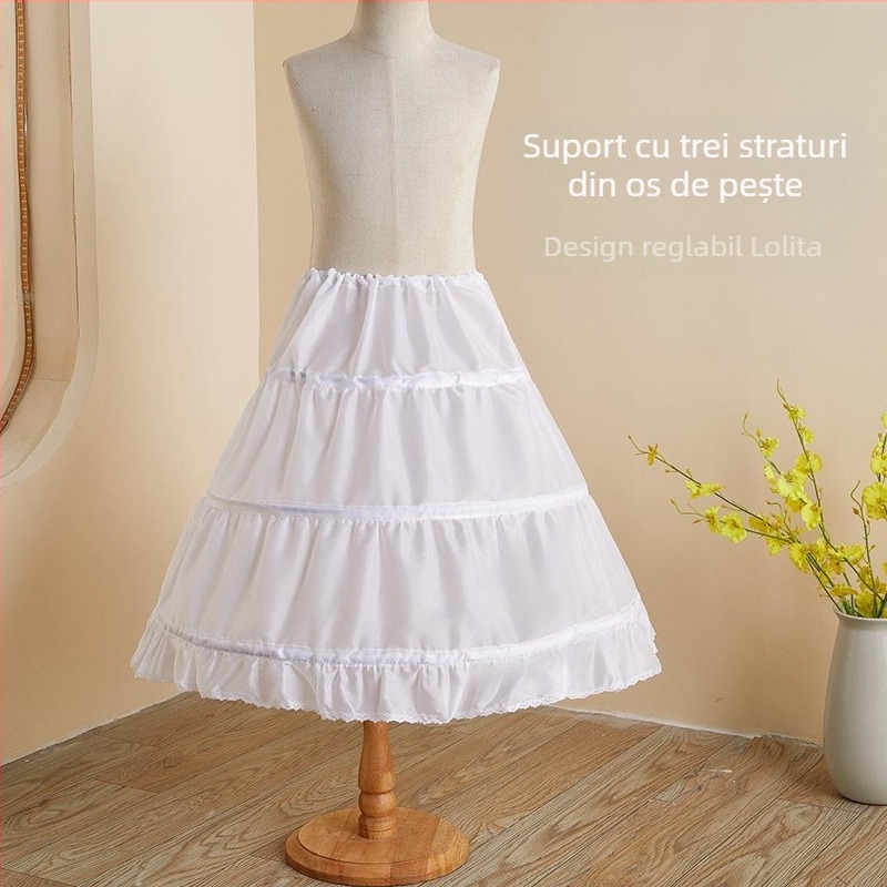 Jupoane interioare din os de pește reglabil pentru copii, prințesă Pirons Lolita violentă pentru copii, prințesă Pirons, jupoane interioare pentru performanță